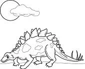 Ausmalbilder Stegosaurus 16
