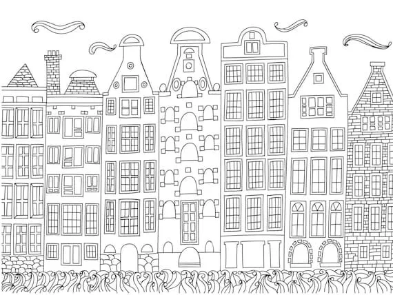 The Netherlands Coloring Pages 19