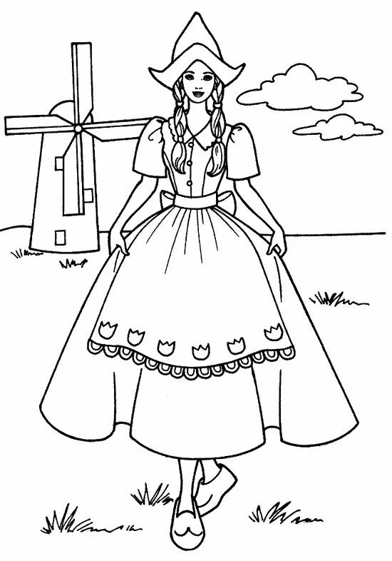 The Netherlands Coloring Pages 9