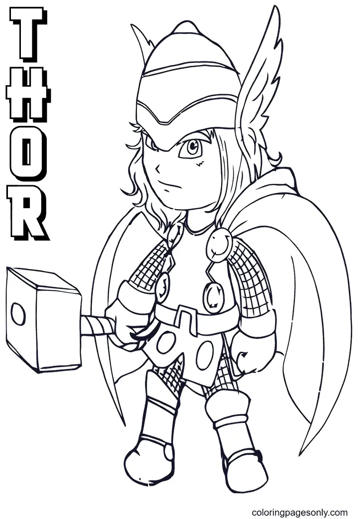 Thor Coloring Pages 36