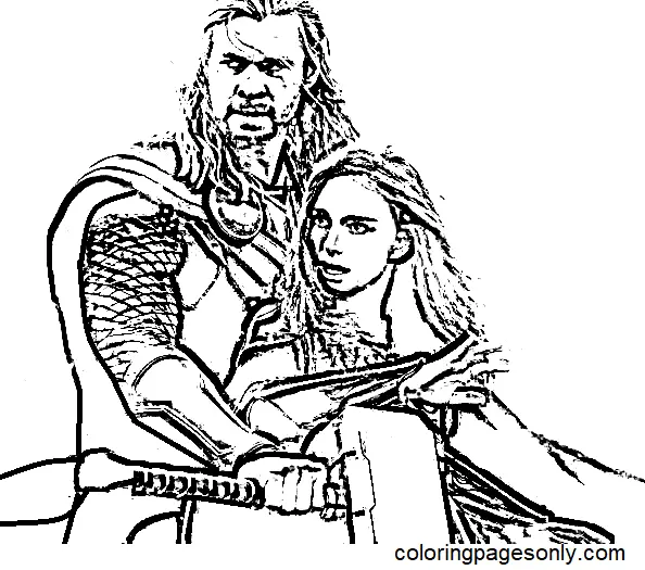 Thor Liebe und Donner Ausmalbilder