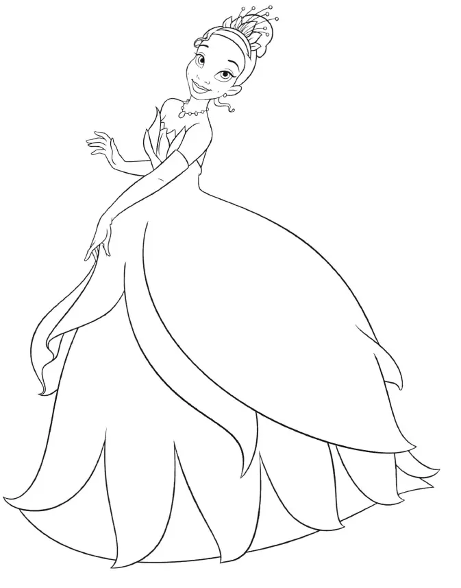 Tiana Ausmalbilder 10