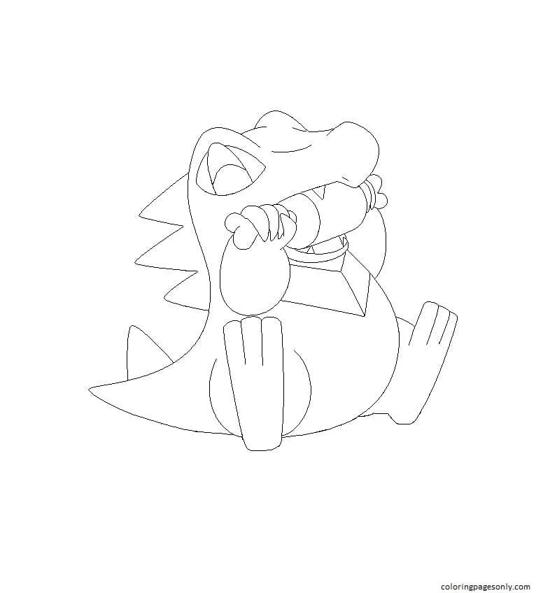 Totodile Coloring Pages