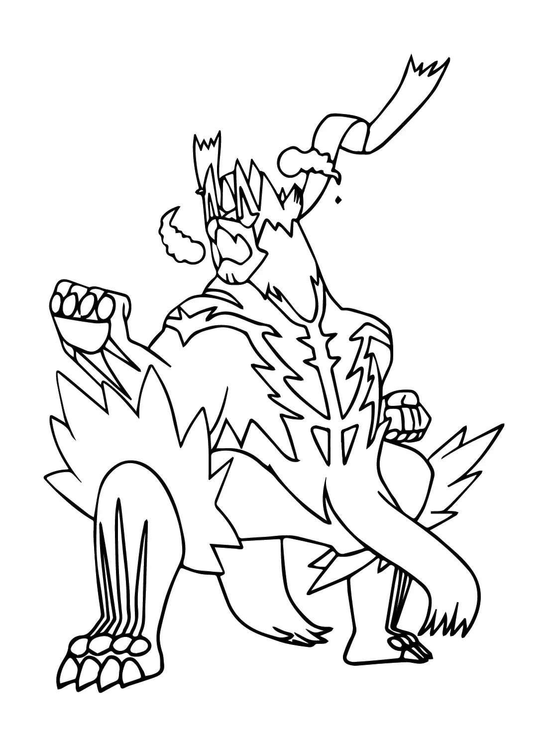Desenhos de Urshifu Para Colorir 9