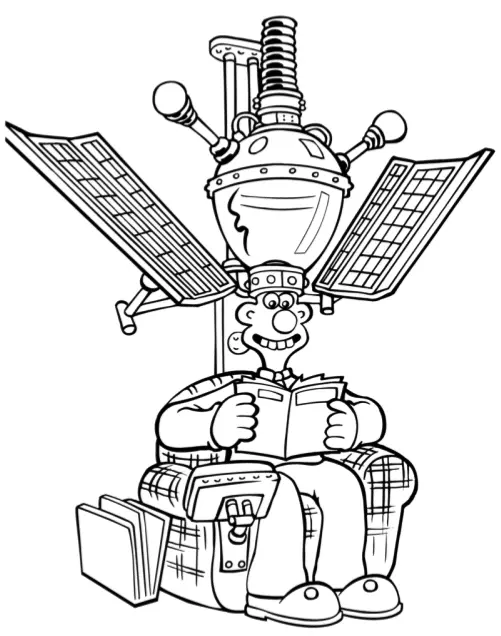 Wallace Gromit Coloring Pages 14