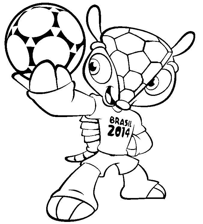 Desenhos de Logotipo Da Copa Do Mundo Para Colorir 84