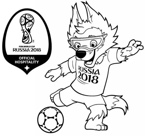 Desenhos de Logotipo Da Copa Do Mundo Para Colorir 92
